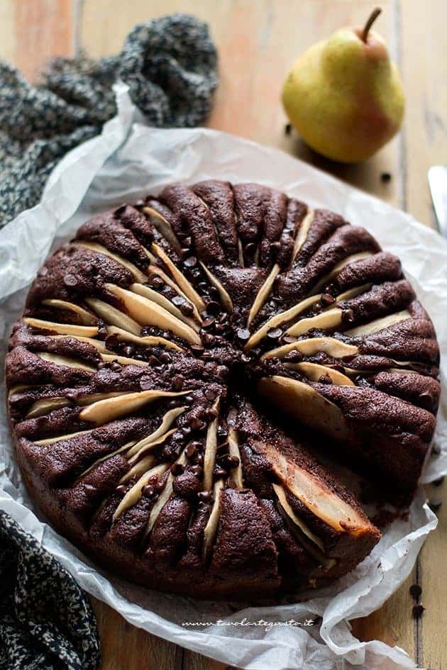 Torta pere e cioccolato fondente