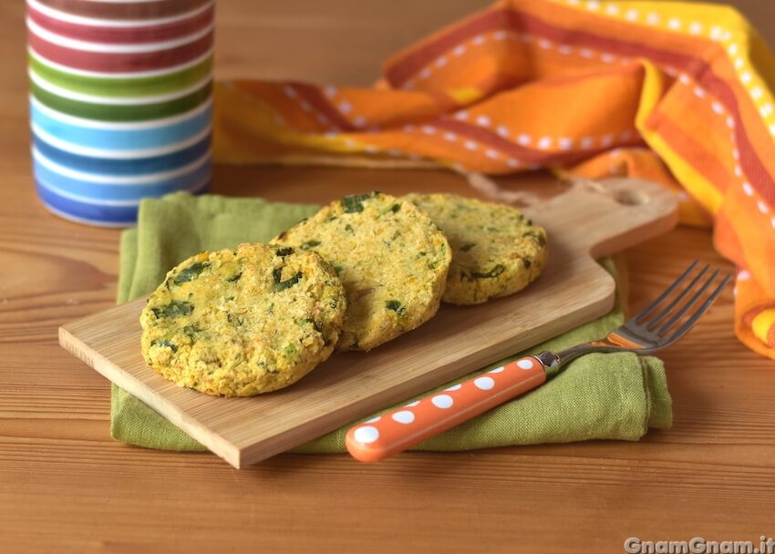 Burger di ceci e zucchine