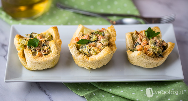Cestini di pane ripieni di carote e broccoli – Zero sprechi