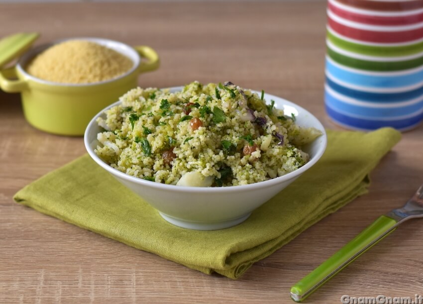 Cous cous seppie e broccoli