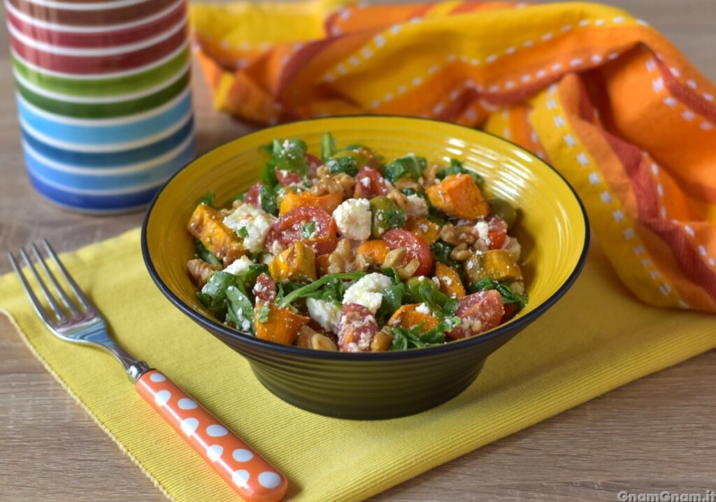 Insalata di patate dolci: l’idea colorata per cambiare la solita insalata